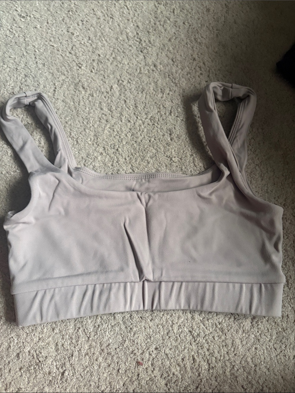 Wireless Scoop Sports Bralette in Light Lavender-Gray